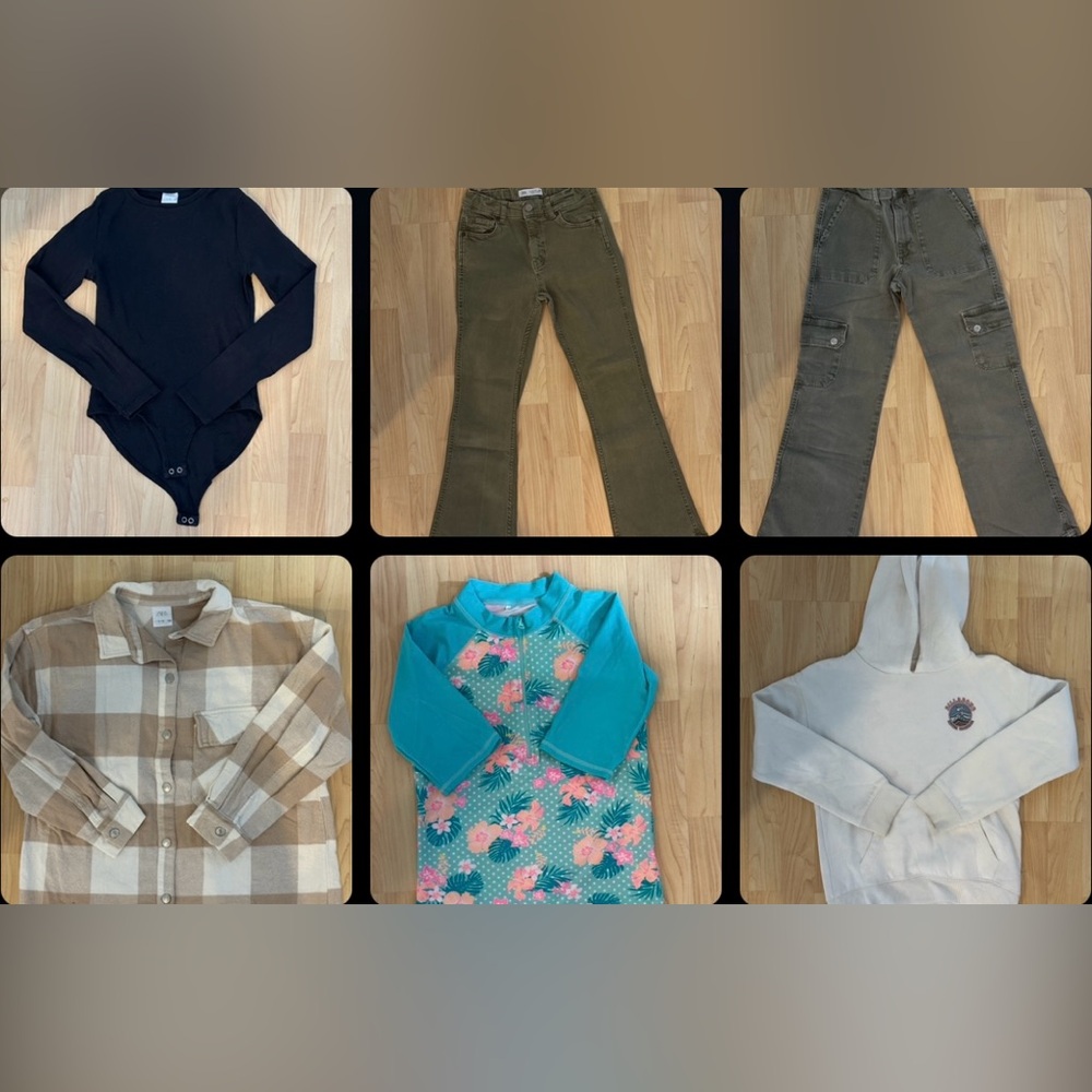 Big kids clothing bundle set of clothing size 11 - 12 combo set
